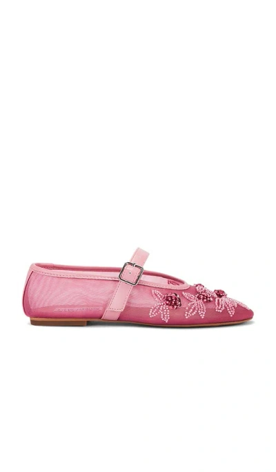 Steve Madden Dreaming Mary Jane Flat In Pink Floral