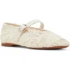 Steve Madden Dreaming Mary Jane Flat In White