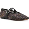 Steve Madden Dreaming Mary Jane Flat In Animal Print