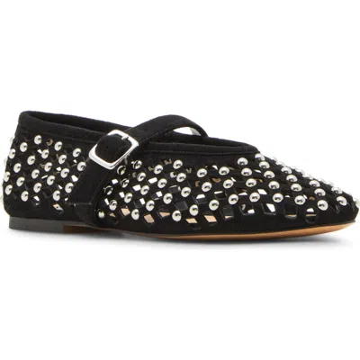 Steve Madden Dreaming Mary Jane Flat In Black