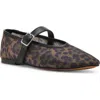 Steve Madden Women's Dreaming Mesh Mary Jane Flats In Leopard Mesh