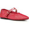 Steve Madden Dreaming Womens Flats Round Toe Mary Janes In Red