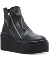 Steve Madden Drift Platform Wedge Booties In Black