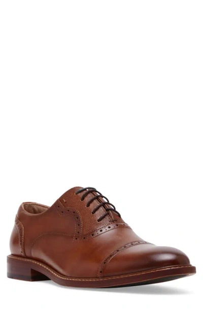 Steve Madden Duart Cap Toe Oxford In Tan