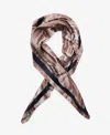 Steve Madden Earth Shatters Marble Pattern Square Scarf 2-pc. Set In Chocolate