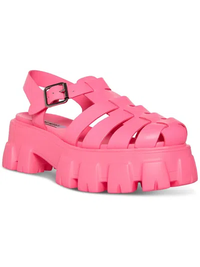 Steve Madden Echo Womens Chunky Fisherman Platform Sandals In Pink