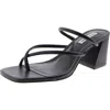 Steve Madden Effie Womens Slip On Toe Loop Slide Sandals In Black