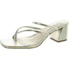 Steve Madden Effie Womens Slip On Toe Loop Slide Sandals In Multi