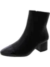 Steve Madden Eiffel Womens Block Heel Leather Mid-calf Boots In Black