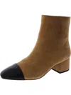 Steve Madden Eiffel Womens Block Heel Leather Mid-calf Boots In Brown