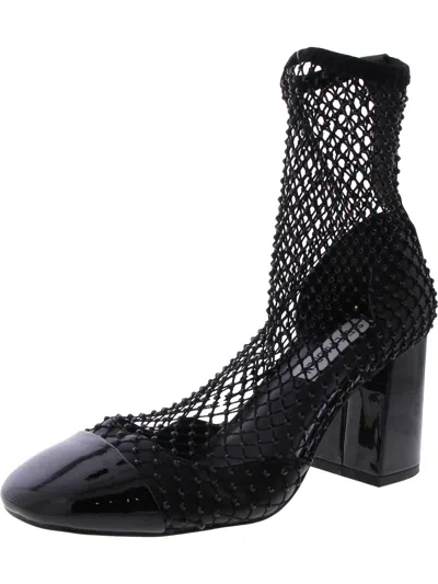 Steve Madden Eleanor Womens Glass Slip On Mid-calf Boots In Black