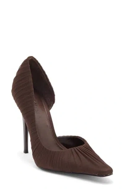 Steve Madden Elegant Pointed Toe D'orsay Pump In Brown