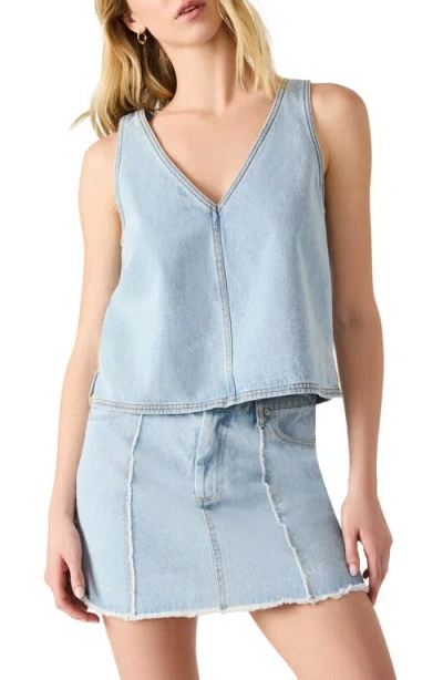 Steve Madden Elia Denim Tank In Blue