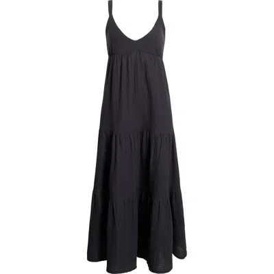 Steve Madden Elianna Sleeveless Midi Dress In Black