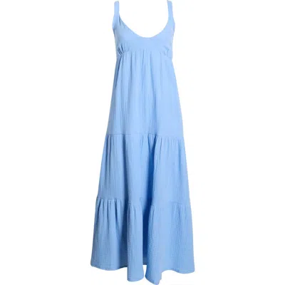 Steve Madden Elianna Sleeveless Midi Dress In Blue