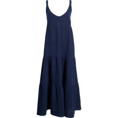 Steve Madden Elianna Sleeveless Midi Dress In Blue