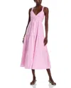 Steve Madden Eliora Tiered Cotton Sundress In Pale Mauve