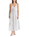 Steve Madden Eliora Tiered Cotton Sundress In White