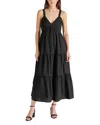 Steve Madden Eliora Poplin Dress In Black