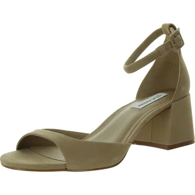 Steve Madden Ella Womens Faux Suede Round Toe Ankle Strap In Multi