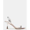 Steve Madden Elma Womens Metallic Leather Heels In Multi