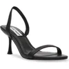 Steve Madden Elma Womens Metallic Leather Heels In Black Leather