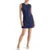 Steve Madden Elsa Sleeveless Faux Suede Minidress In Blue
