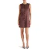 Steve Madden Elsa Sleeveless Faux Suede Minidress In Brown