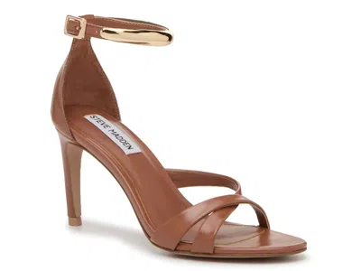 Steve Madden Elsiee Sandals Women's Brown Ankle Strap Stiletto Heel Gal2128