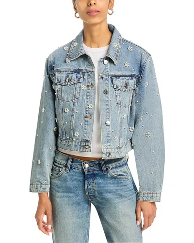 Steve Madden Embellished Blu Jacket In Blue