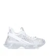 Steve Madden Maxima R Studded Textile Trainers In White