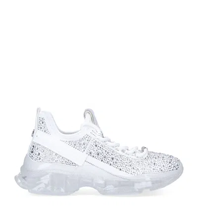 STEVE MADDEN EMBELLISHED MAXIMA-R SNEAKERS