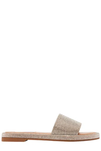 Steve Madden Achieve Rhinestones In Beige