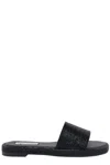Steve Madden Embellished Open Toe Sandals In Black