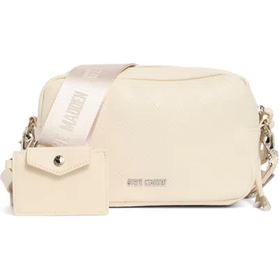Steve Madden Embossed Woven Crossbody Bag In Blonde