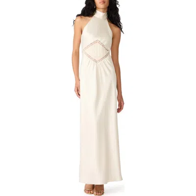 Steve Madden Emmalie Mock Neck Dress In Neutral