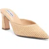 Steve Madden Emmie Pointed Toe Mule In Natural Raffia