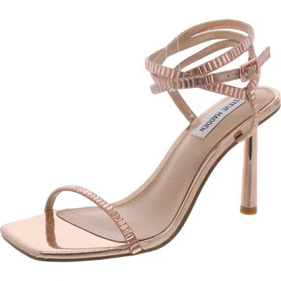 Steve Madden Ensure-s Womens Embellished Square Toe Strappy Sandals In Multi