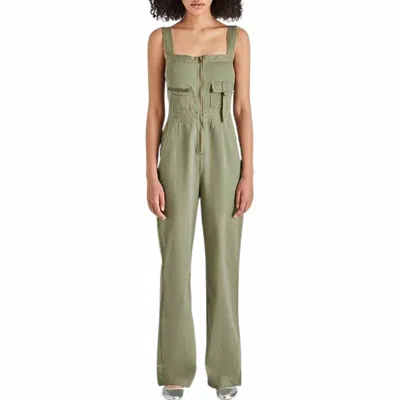 Steve Madden Eres Jumpsuit In Dusty Olive In Green