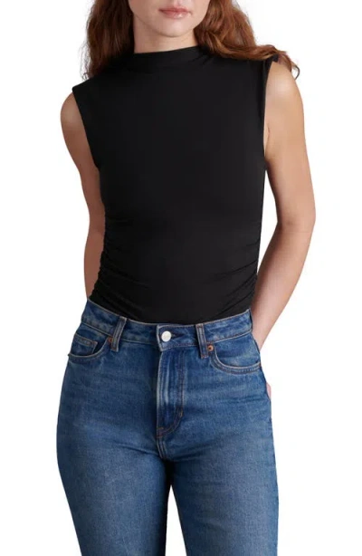 Steve Madden Esen Funnel Neck Bodysuit In Black