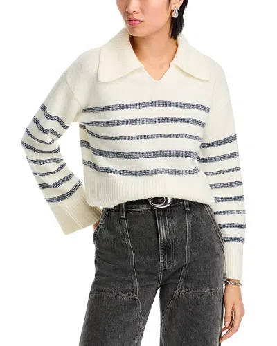 Steve Madden Esther Stripe Sweater In White