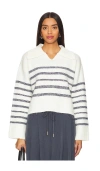 Steve Madden Women's Esther Collared Sweater In 云霜色