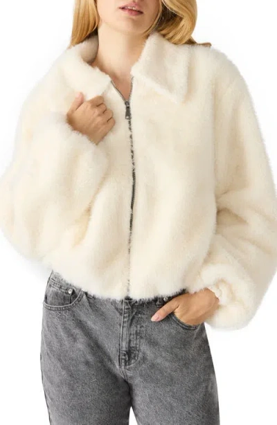 Steve Madden Evanie Faux Fur Coat In Multi