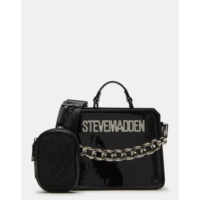 Steve Madden Evelyn Mini Bag Black Patent | ModeSens