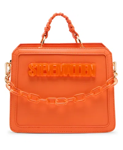 Steve Madden Evelyn-z Small Satchel Bag In Tangerine