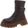 Steve Madden Everly Womens Lug Sole Ankle Boot Combat & Lace-up Boots In Brown