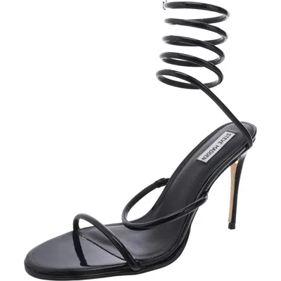 Steve Madden Exotica Womens Wrap Sandal Stiletto Heels In Black