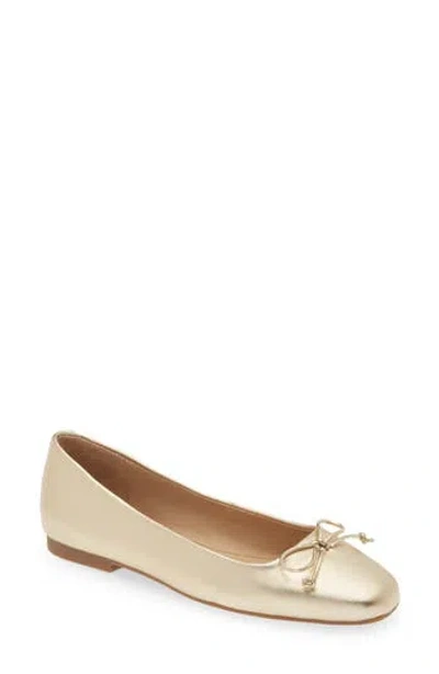 Steve Madden Eydie Ballet Flat In Gold