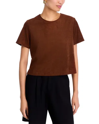 Steve Madden Ezra Crewneck Top In Brown