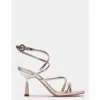 STEVE MADDEN FAE SILVER LEATHER